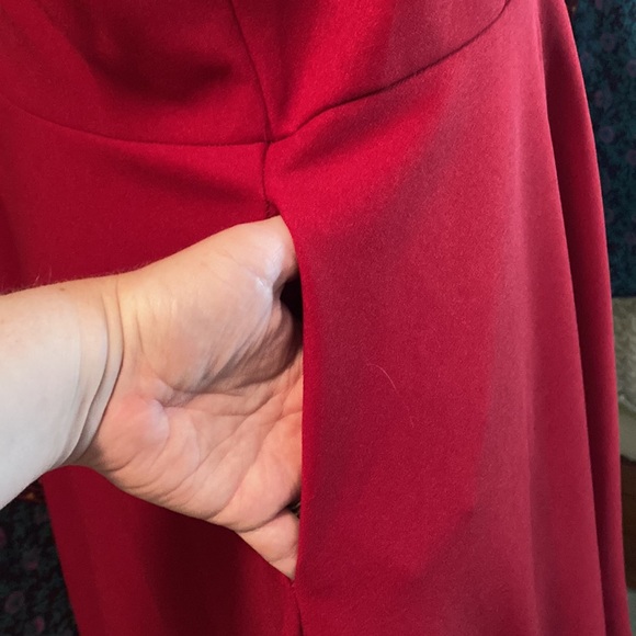 Size XXXXL Red Fit & Flare Dress w Pockets. No Name Brand. Never Worn. - Picture 5 of 10